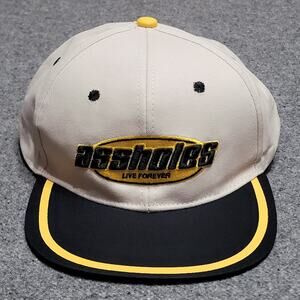 Assholes*s Live Forever Hat Baseball Cap Men Black Tan Gold ALF Patch Snapback